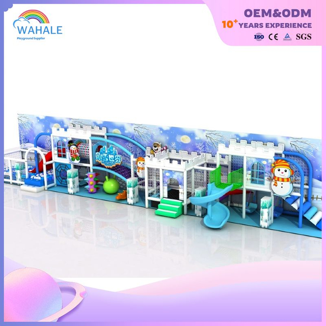 New Snow Castle Themed Kids Fun World Soft Modular Indoor Playground