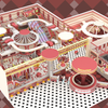 New 500-600-700-1000 Flat Indoor High-end Playground with Light Slide Supplier