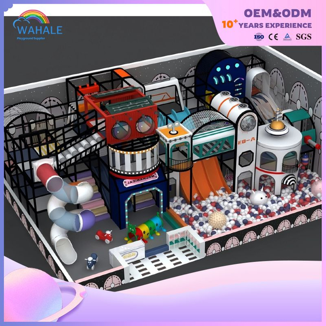 Macaron Theme Children's Play Area Commercial Indoor Playground Equipment Soft Play Center
