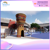 Early Education Center Outdoor Wooden Drum Shape Children's Playground Equipment Manufacturer