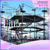 Scenic Area Outdoor Wooden Children's Warrior Adventure Playground Equipment Supplier