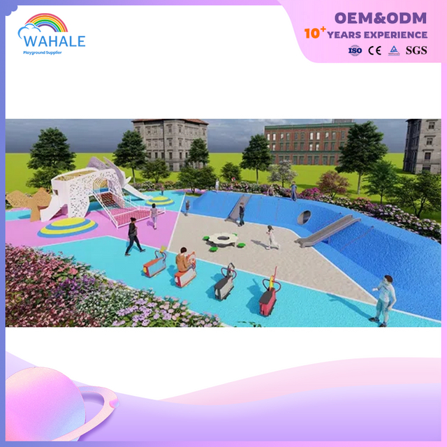 Scenic Spot Outdoor Color High-rise Castle Modeling Children's Playground Equipment Wholesale