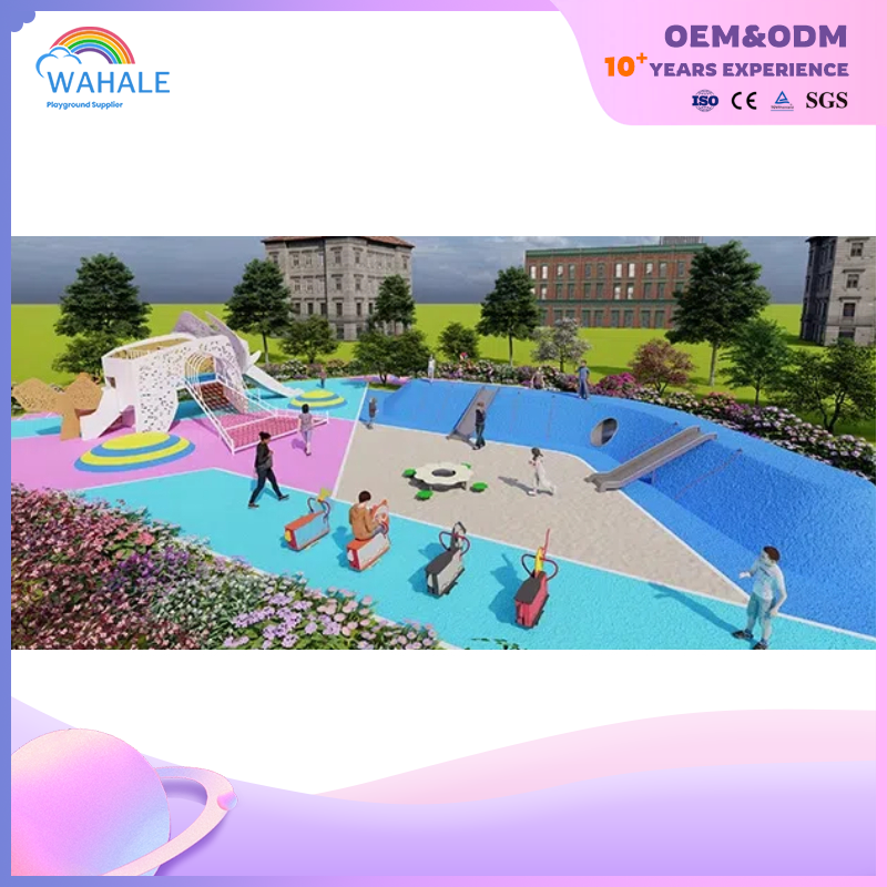 Scenic Spot Outdoor Color High-rise Castle Modeling Children's Playground Equipment Wholesale