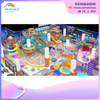 Purple Video Game Theme Custom Indoor Soft Installation Playground Children Indoor Crossing Equipment