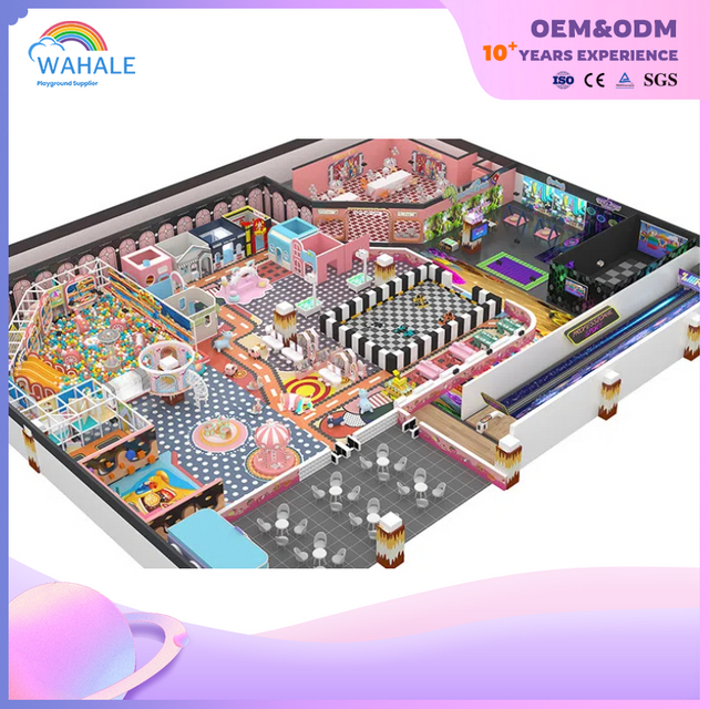 Sales Center Indoor Pink Theme Customized Soft Children's Playground Equipment Wholesale