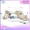 Community Outdoor Wooden Children Parent-child Interactive Playground Equipment Customization