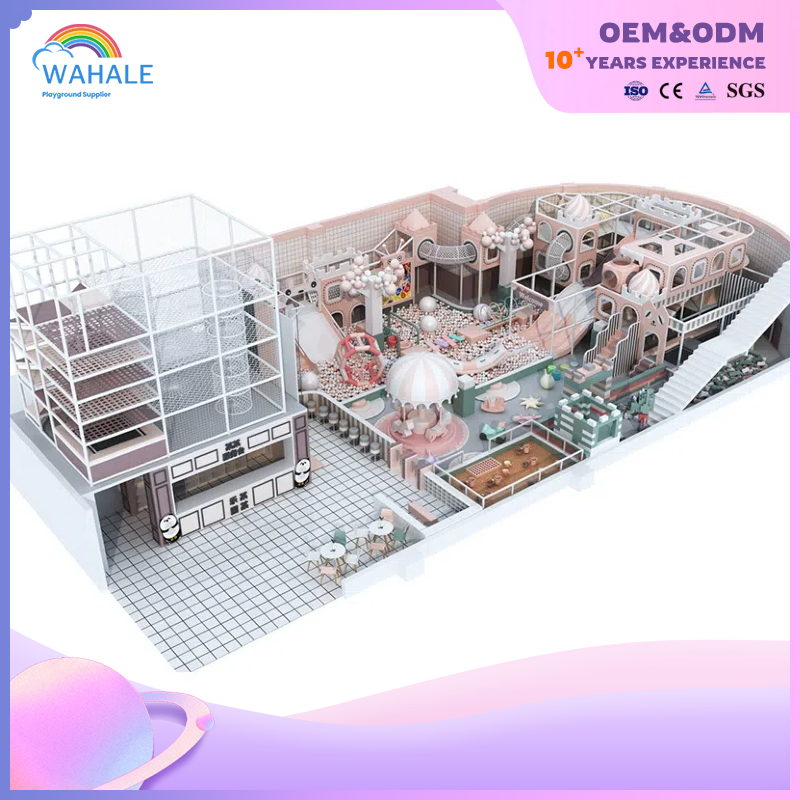 Pink Dream Castle Theme Customized Children's Indoor Soft Decoration Playground Equipment Supplier