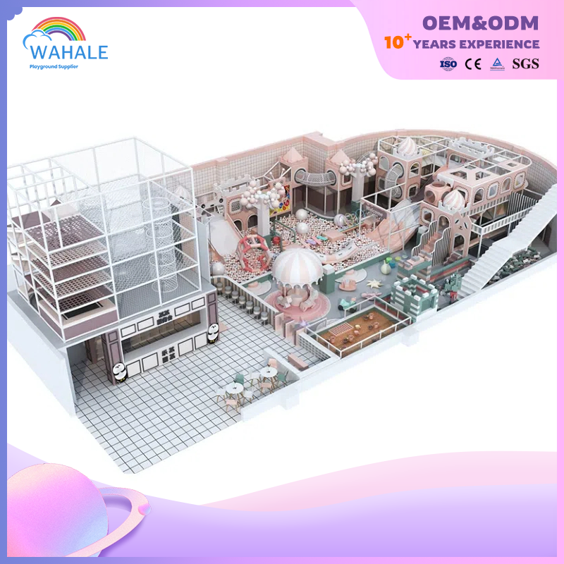 Pink Dream Castle Theme Customized Children's Indoor Soft Decoration Playground Equipment Supplier