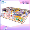 Sales Center Interior Pink Castle Theme Custom Soft Decoration Playground Equipment Builder