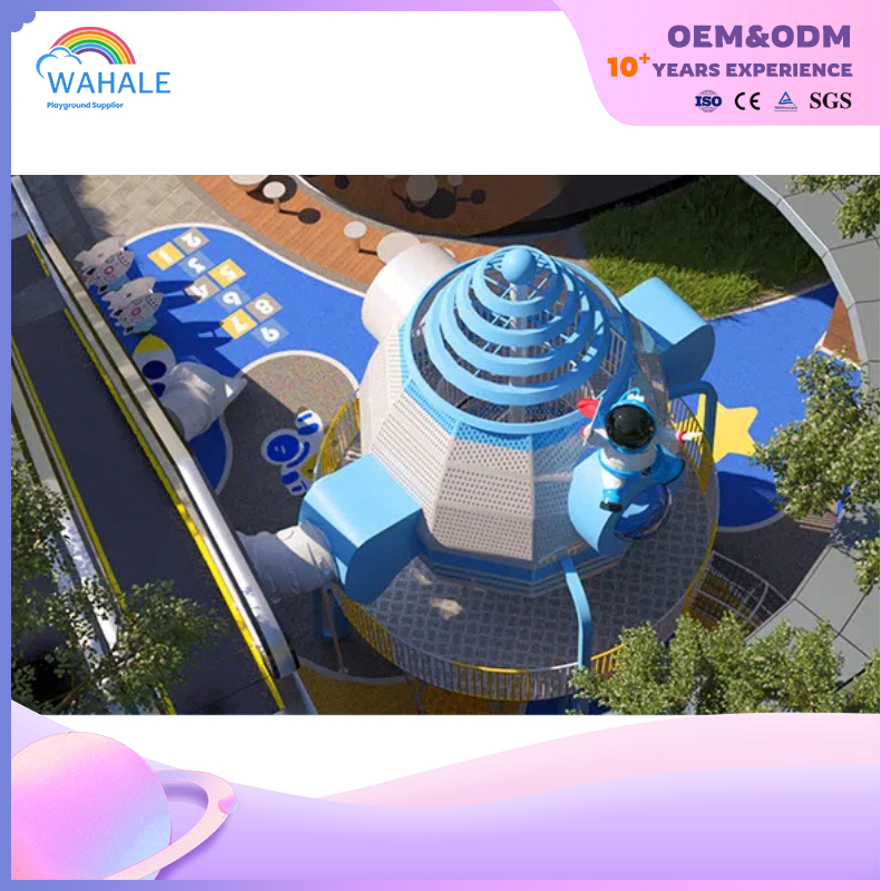 Outdoor Customized Space Astronaut Theme Children's Sports Playground Equipment Wholesale