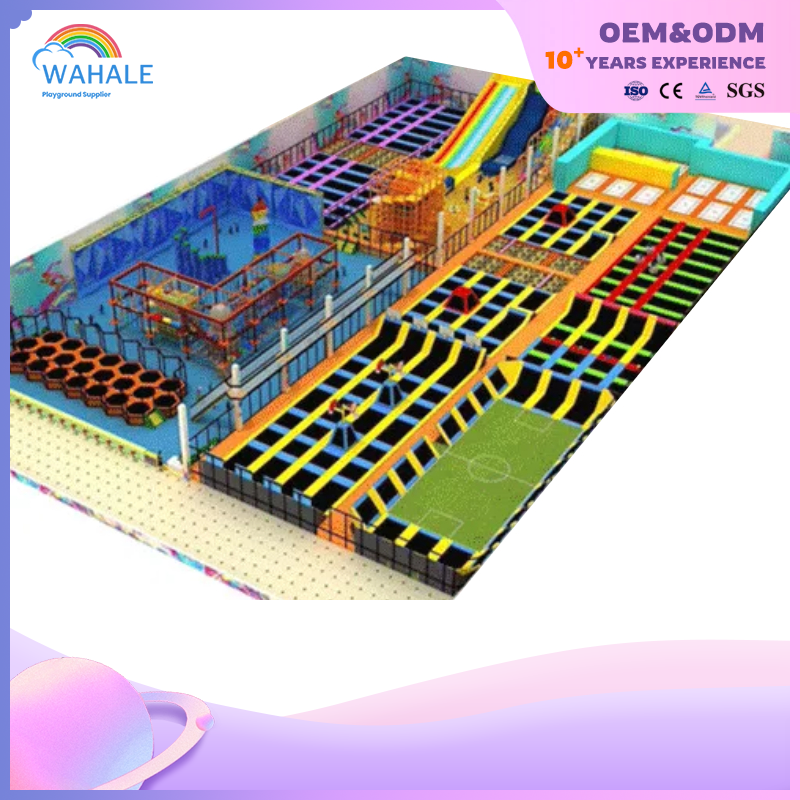 Mall Indoor Robot Theme Customized Children's Jumping Trampoline Park Amusement Equipment Wholesale