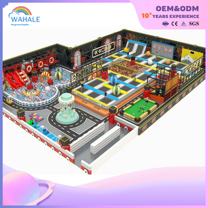 Mall Indoor Robot Theme Customized Children's Jumping Trampoline Park Amusement Equipment Wholesale