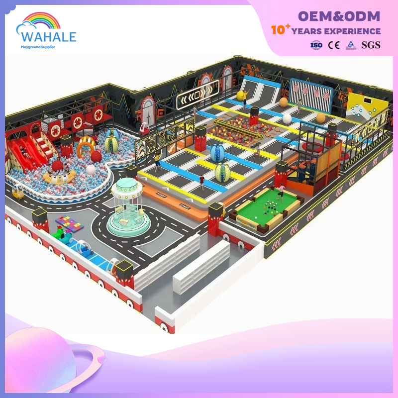 Mall Indoor Robot Theme Customized Children's Jumping Trampoline Park Amusement Equipment Wholesale