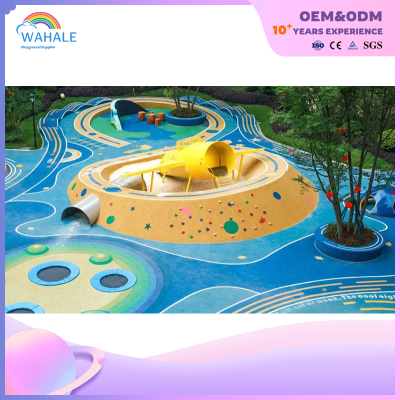Community Outdoor Cartoon Aircraft Modeling Custom Children's Playground Equipment Wholesale