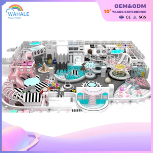 Mall Indoor Space Theme Customized Children's Soft White Playground Equipment Builder