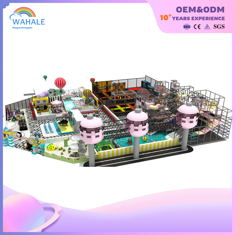 Video Game Theme Customized Children's Soft Playground Indoor Children's Trampoline Parkour Sports Park Equipment