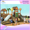 Early Education Center Outdoor Wooden House Shape Children's Sports Playground Equipment Supplier