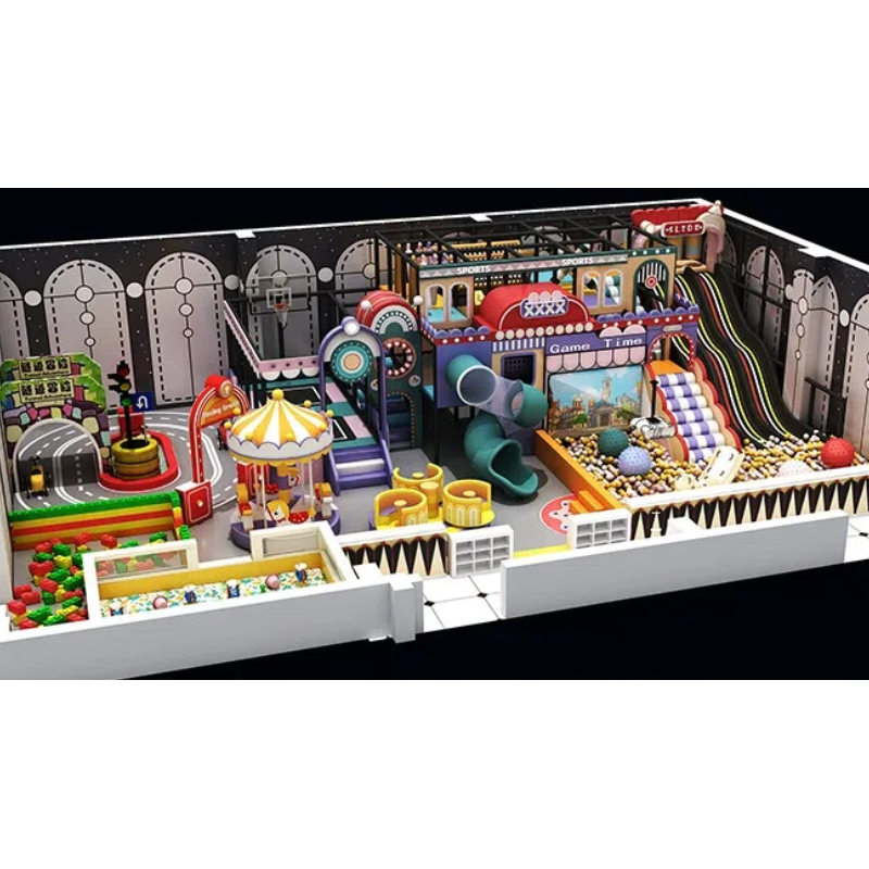 Macaron color trampoline