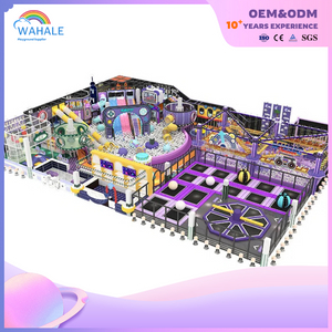 Sales Center Indoor Purple Soft Installation Video Game Theme Customized Children's Playground Equipment Dealer