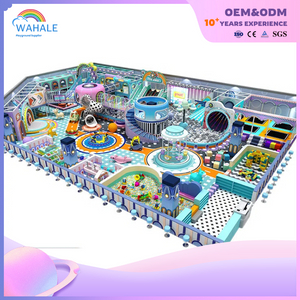 Coffee Shop Indoor Blue Soft Installation Marine Theme Custom Parent-child Interactive Playground Equipment