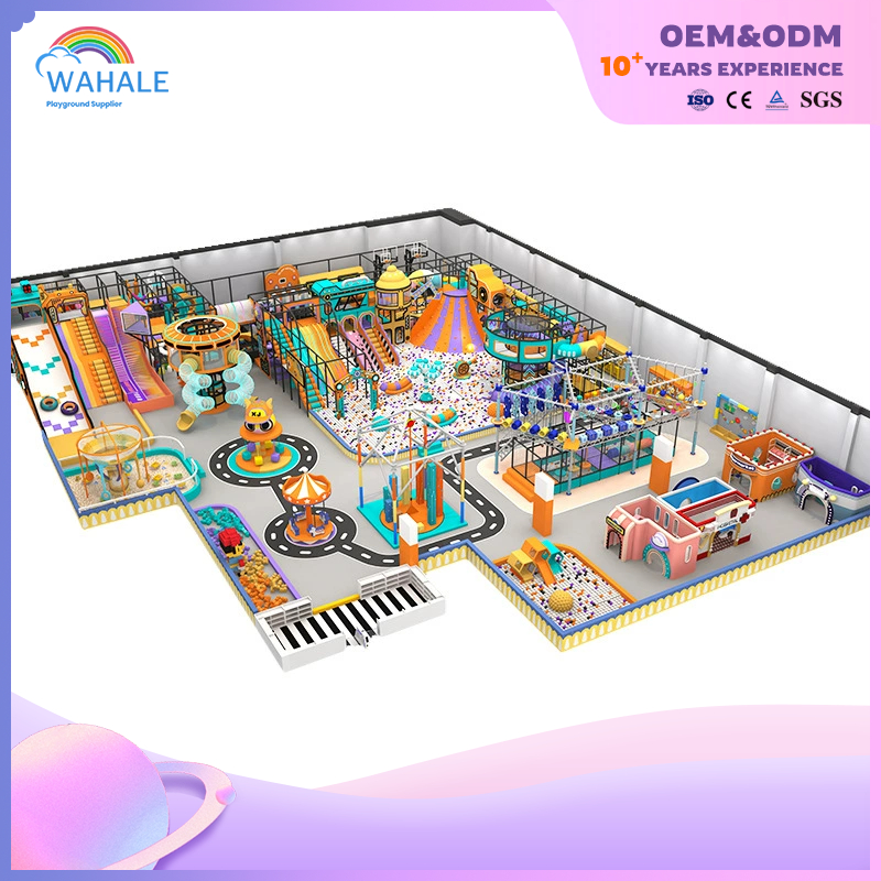 Coffee Room Orange Space Theme Custom Soft Decoration To Expand The Playground Equipment Dealer