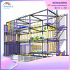 Indoor Children's Warriors Expand The Climb Through The Pass Through Playground Equipment