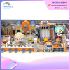 Dealer of Customized Children's Playground Equipment with An Orange Castle Theme Indoors in The Shopping Mall