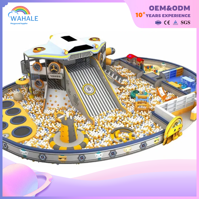 A 190-square-meter Indoor Space Castle-themed Customized Children's Ocean Ball Pool Playground Facility in The Shopping Mall