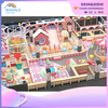 Pink And Purple Dreamy Monster Slide Ocean Pool Amusement Facility