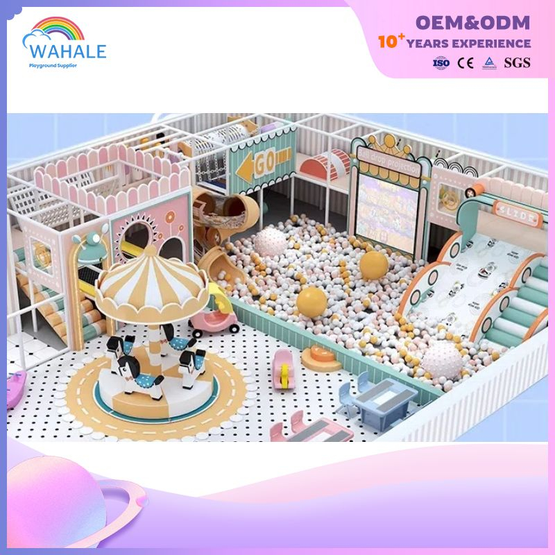 Cartoon And Anime Pink Funny Maze Ocean Pool Amusement Equipment