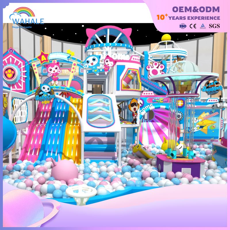 The Sales Center Has Custom-made Children's Interstellar Playground Facilities with An Indoor Space Theme
