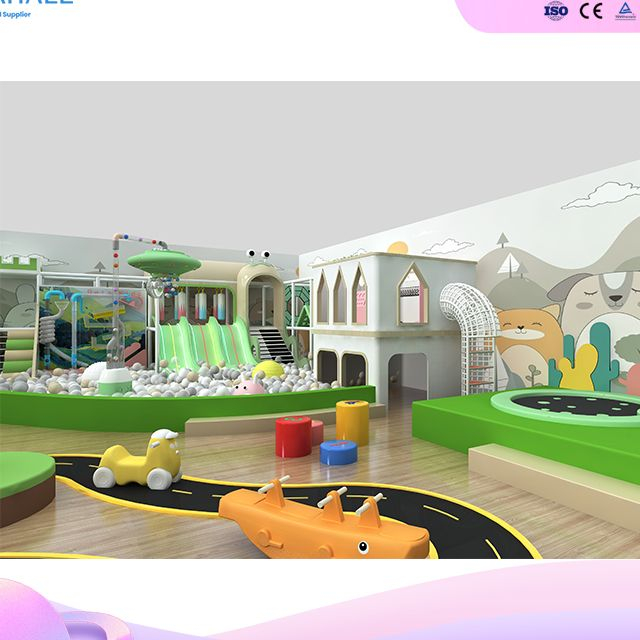 Serene Castle Playground | Healing-Themed Premium Play Arena | Interactive Sand & Ball Zones | Rotating Slides & Volcanic Adventure