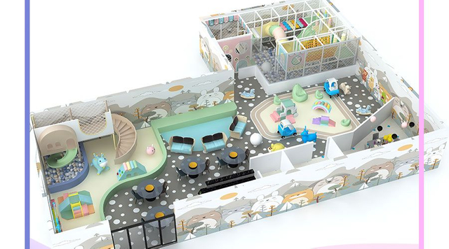 Modern Kids Play Zone: Multi-Activity Playground with Ball Pool & Science Wall | Party & Rest Areas | For Ages 5-12