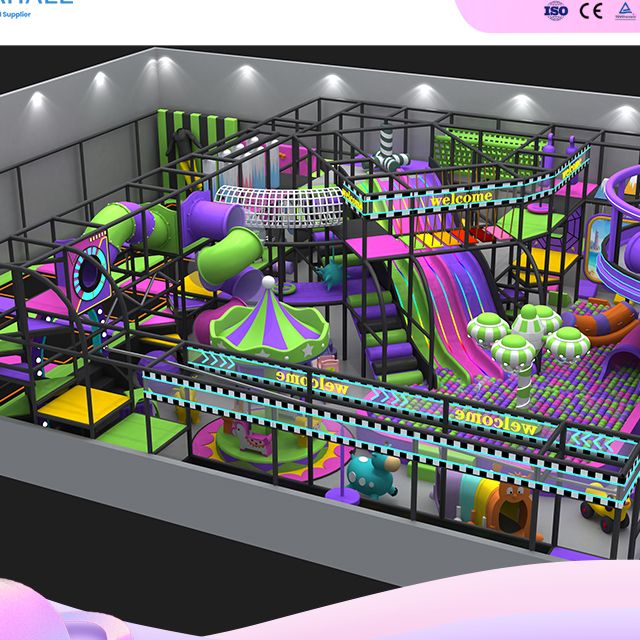 Futuristic 3-Story Mega Play Structure - Commercial Indoor Playground Equipment Supplier