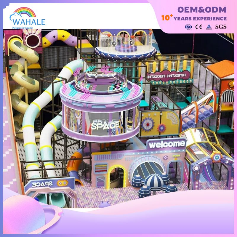 Purple Castle Theme Customized Children's Indoor Playground Cartoon Children's Amusement Park Equipment
