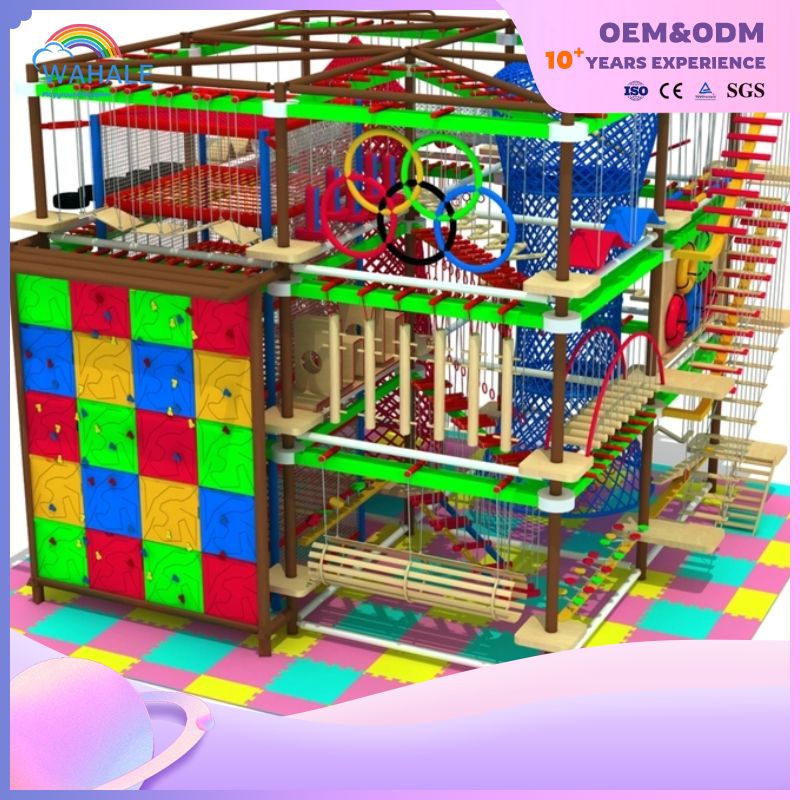 Outdoor Children's Expansion Playground Play Equipment Brave Warrior Course Adventure Park Customization