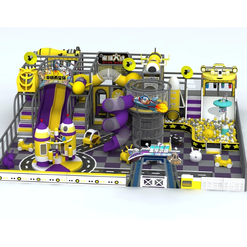 4-story modeling tower slide combination facilities