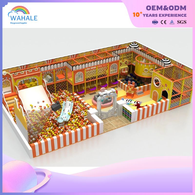 Kindergarten Indoor Macaron Color Theme Customized Children's Playground Equipment Wholesale