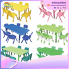 Kindergarten Table And Chair Plastic Graffiti Children's Table And Chair Set Children's Lifting Table