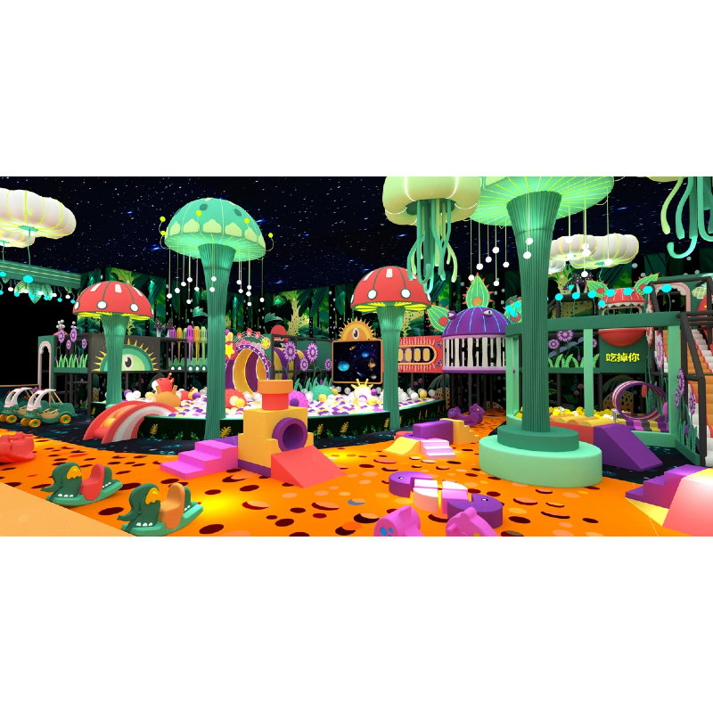 Fantasy forest theme customized mutant plant modeling playground equipment wholesale