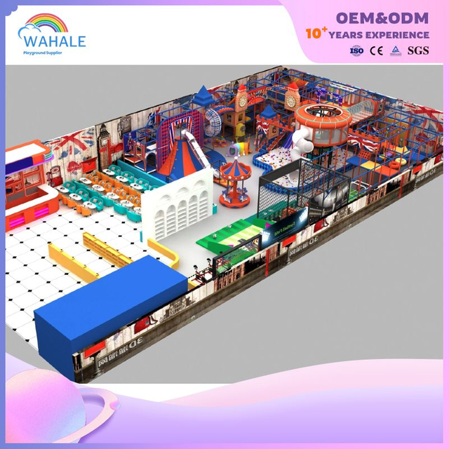 Thème du cirque Intérieur personnalisé Enfants de jeu couleur de jeu de jeu en gros