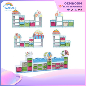 Children's Indoor Reading Bookcase Solid Wood Bookcase Ship Type Combined Cabinet Equipment Wholesale
