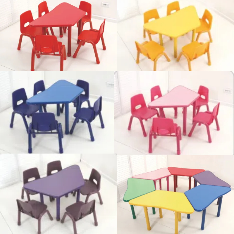 trapezoid table and chair