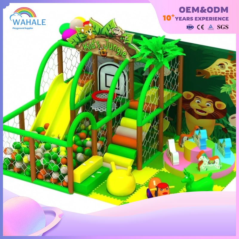 Small Indoor Macaron Color Children's Playground Equipment Customization Supplier