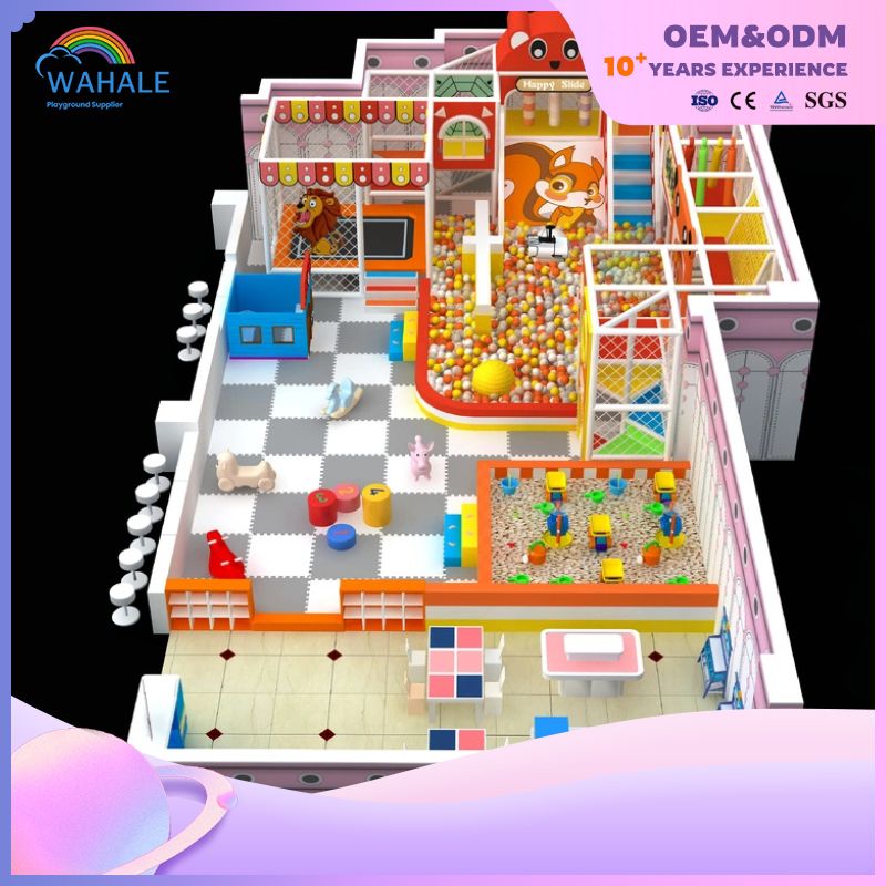 Cartoon Animation Theme Park Children Play Soft Maze Games with Indoor Playground Equipment