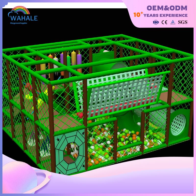 Multi-layer Indoor Adventure Play Equipment Children's Indoor Playground Jungle Theme Park