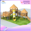 Children's Outdoor Play Equipment Customized Wooden Combined Slide Playground Equipment Customized