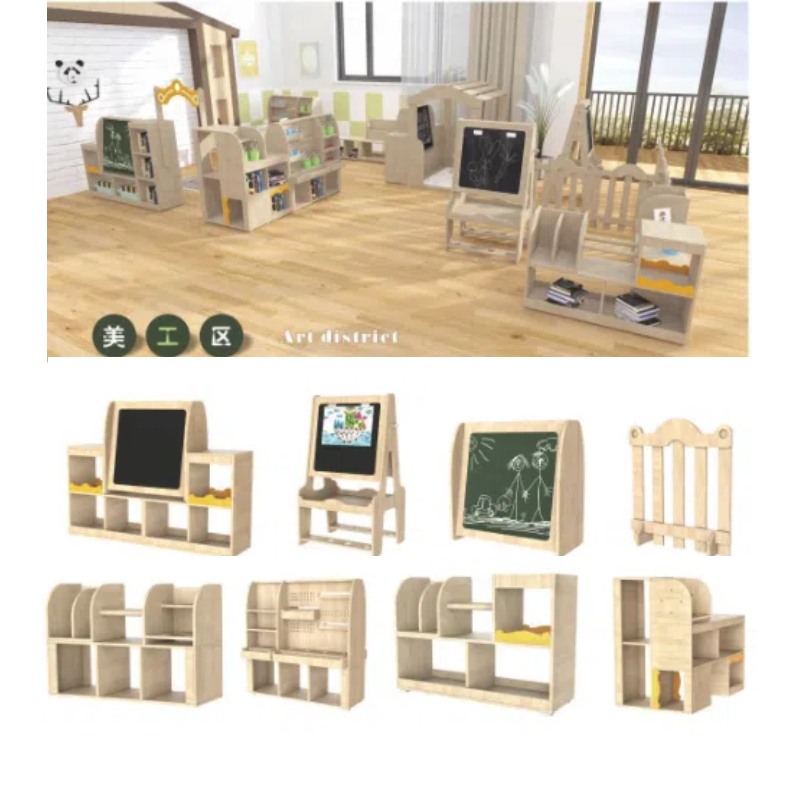 oak seven grid cabinet