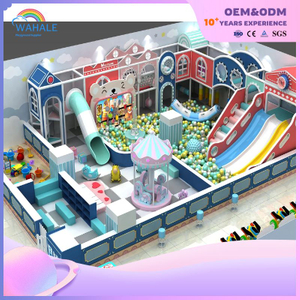 Preschool Indoor Blue Theme Customized Children's Playground Equipment Wholesale