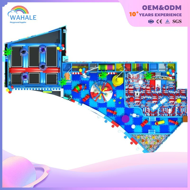 Indoor Ocean Park Theme Customized Playground Indoor Children Blue Sea Animal Amusement Park Equipment